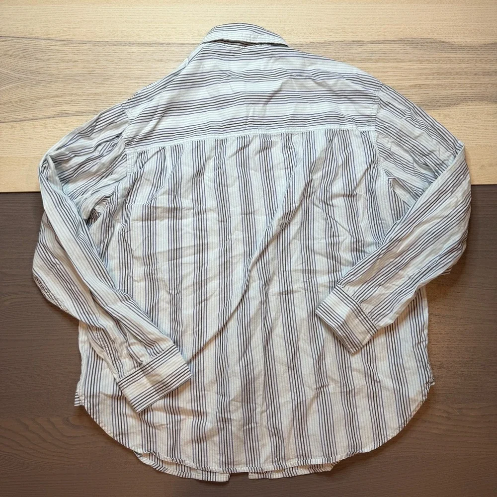 Levi Strauss‎ Signature Shirt Men L (42/44) Western Striped
